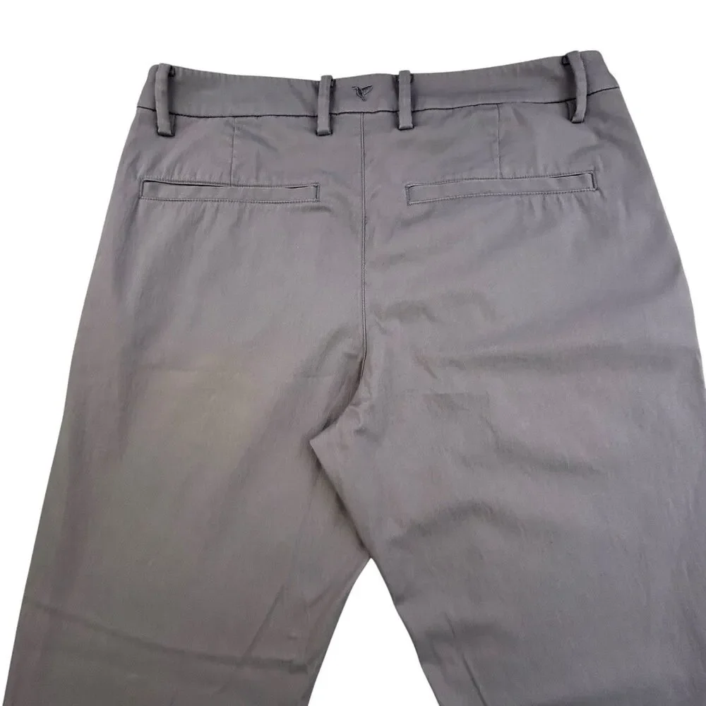 Birddogs Pants Mens 32x29* Gray Performance Stretch Chino Boomstick Unlined